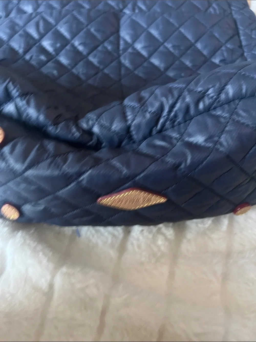 MZ Wallace Quilted Navy Tote